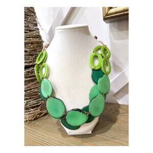 Organic Handmade Tagua Nut Necklace - Eco-Friendly Artisan Jewelry